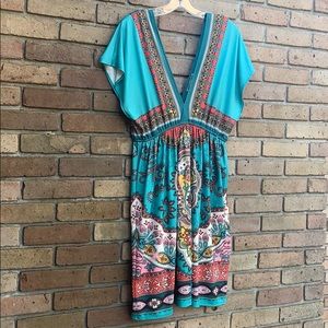 Super comfy patterned dress L